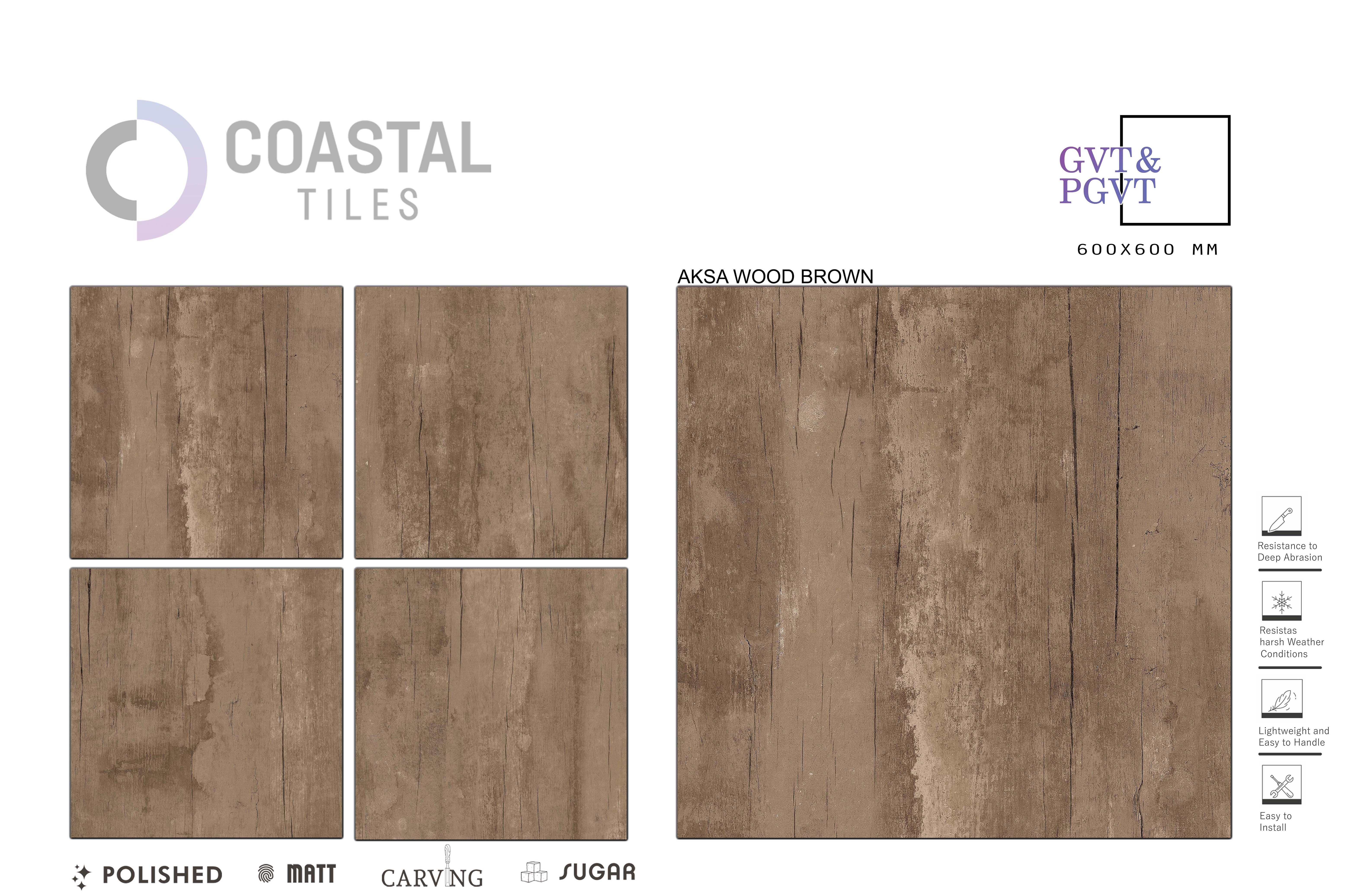 Porcelain tiles 600x600mm wood look floor tiles design collection building materials polished/matt surface wholesale tiles price