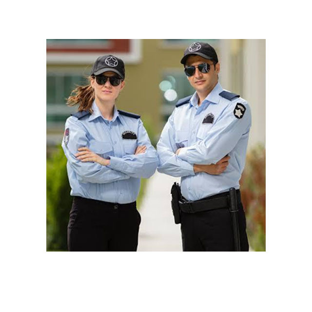 Indian factory supply design men and women security guard uniform in different color