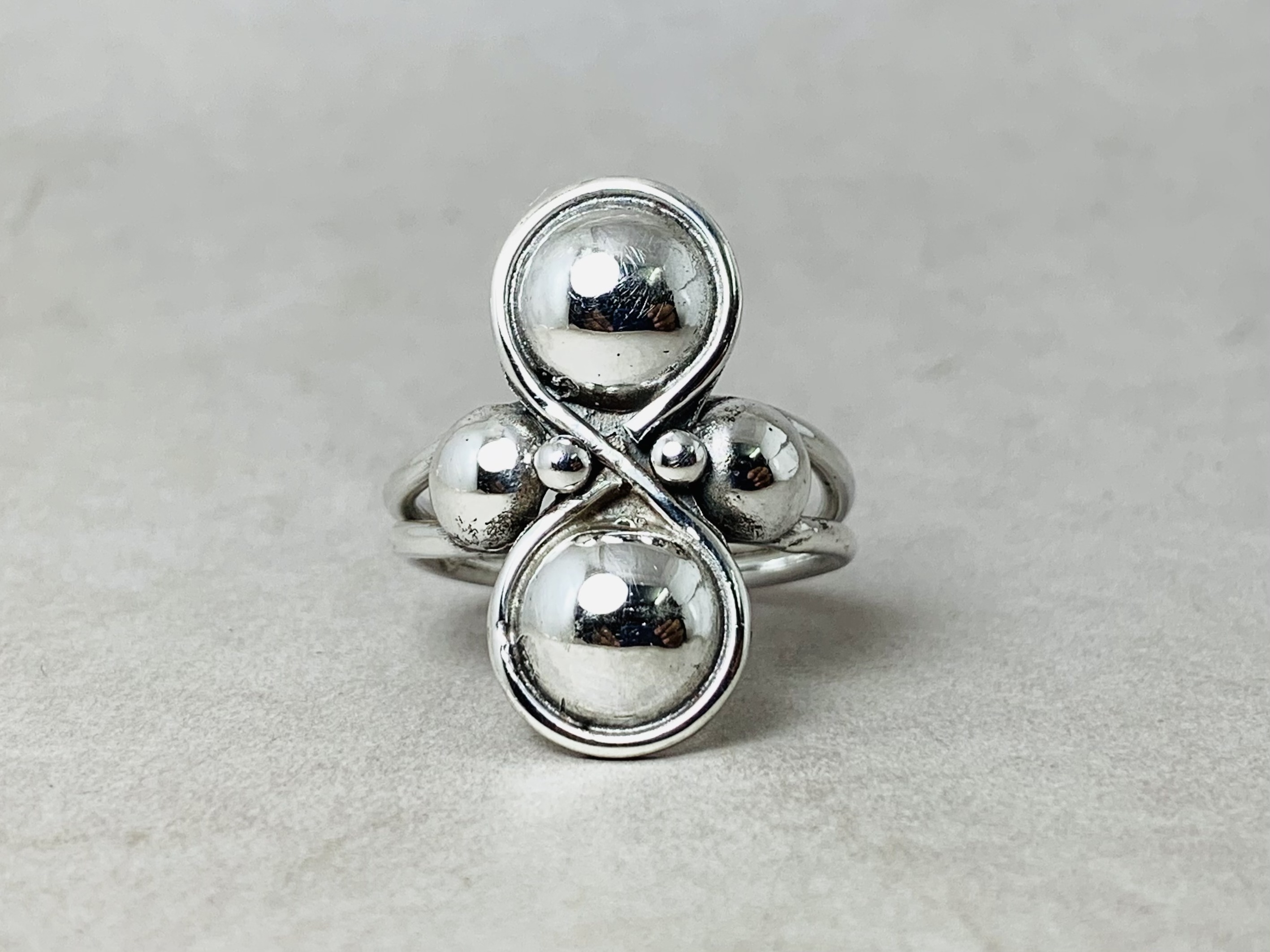 Simple Fashion Trendy Wholesale Silver Ball Rings Handmade ball Design Jewelry Gift For Her 925 Sterling Silver Gypsy Rings