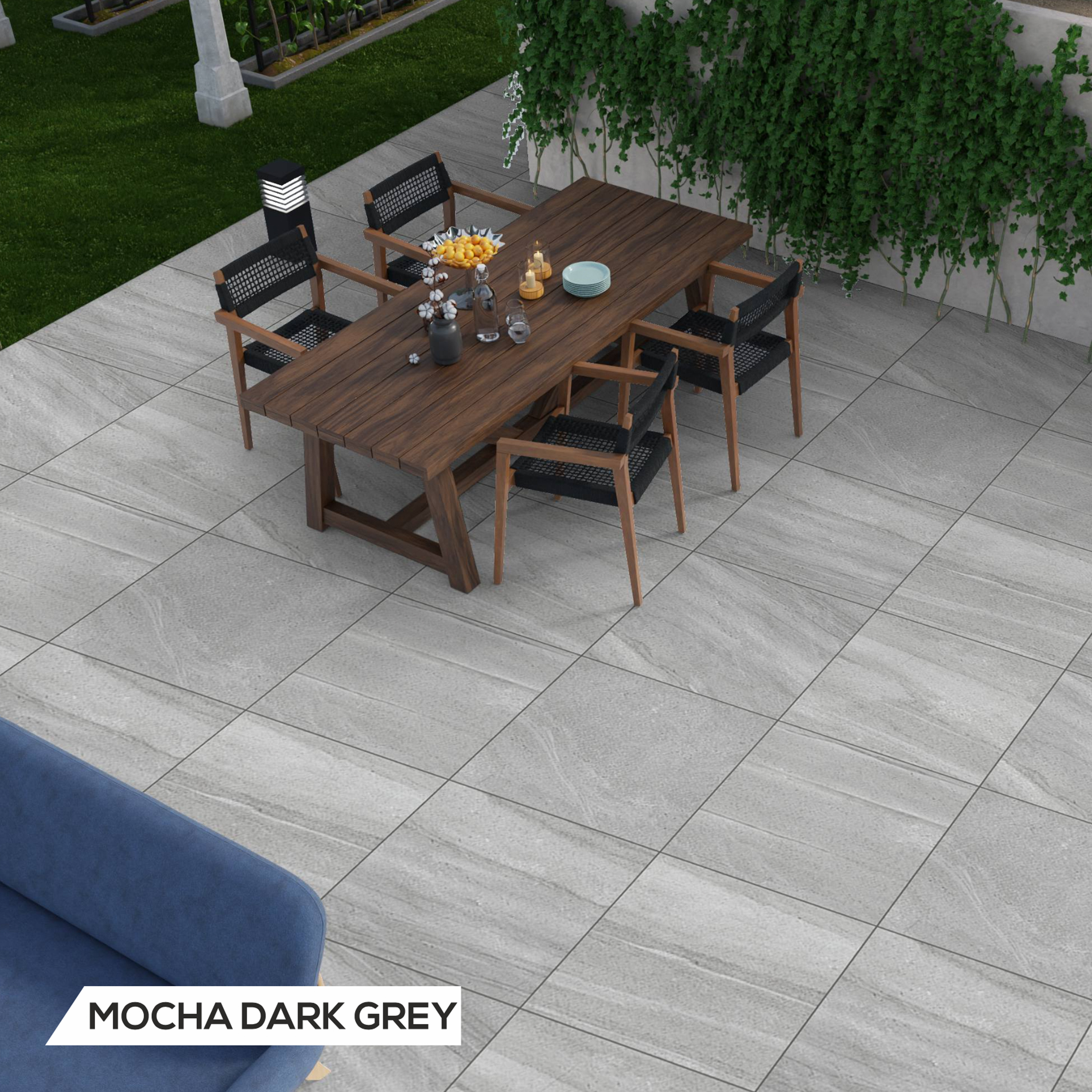 Heavy Duty parking tiles 600x600 mm High Quality Stone Look cheap rate  outdoor porcelain tiles with 12 thickness