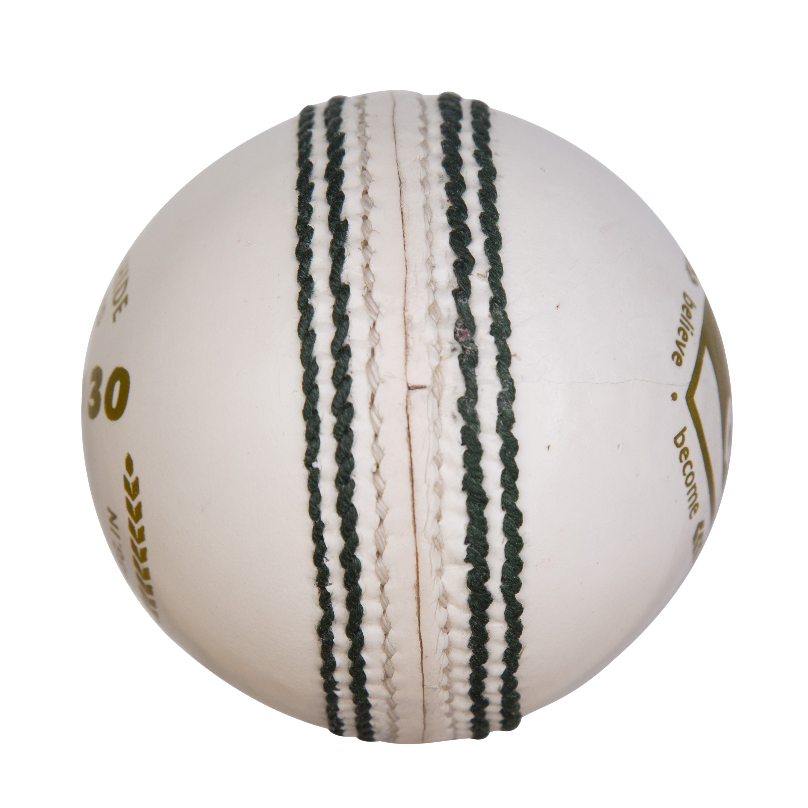 Professional Cricketers Choice SG Brand Original India Factory Made Cricket ball Genuine White Leather Alum 4Piece 30 Over ball