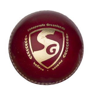 SG Brand Original Genuine Authentic Leather Cricket Ball Durable Red Colour Training Play Match Ball Best Selling Cricket Balls