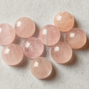 High Grade Pink Morganite Color Stone Cabochon Flat back 5mm Size Peach Morganite Cut Stone At Wholesale Price