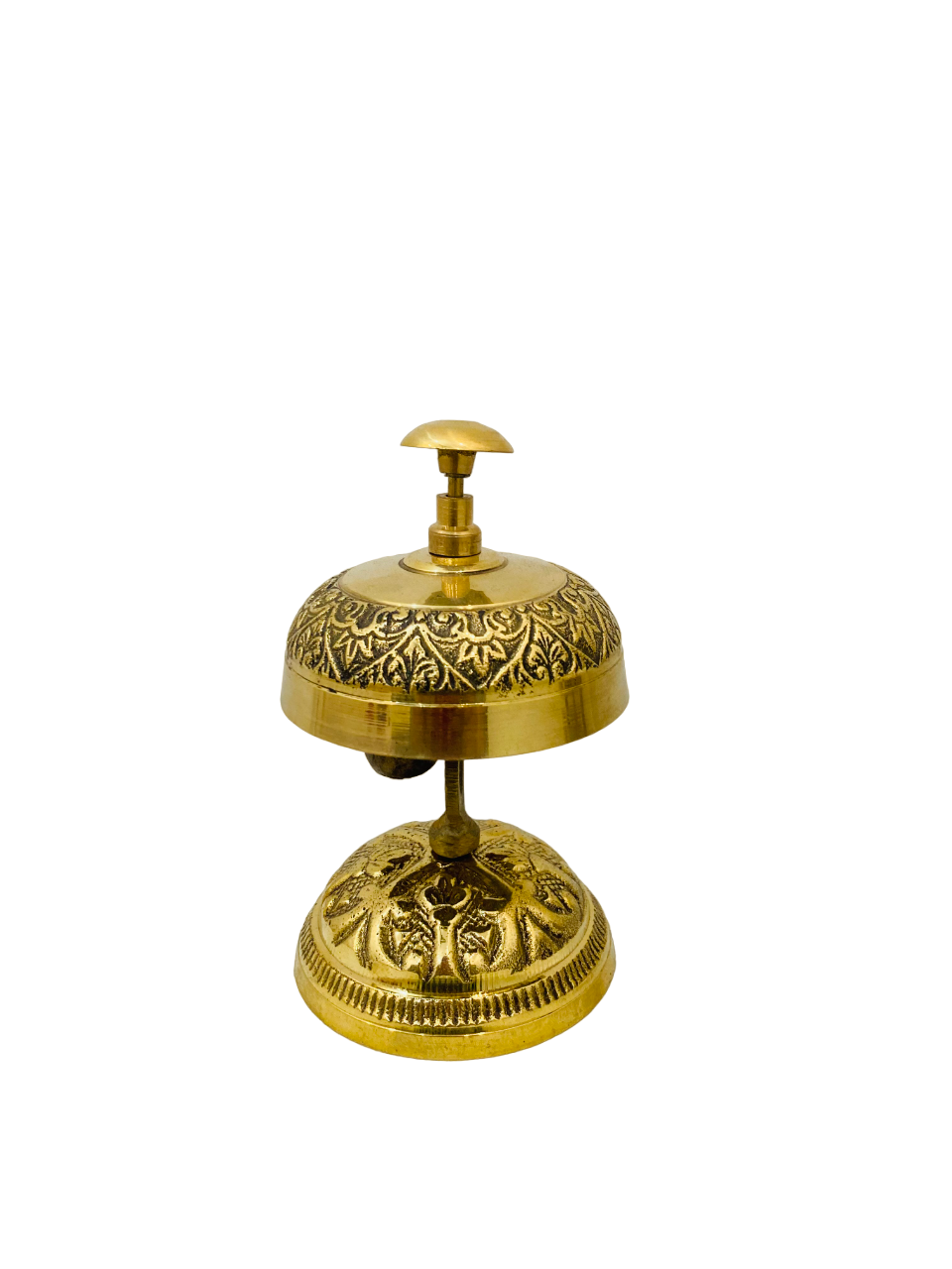 Brass Table Bell - Polished Brass / Puja / Pooja Bell Religious Use Various Sizes Available