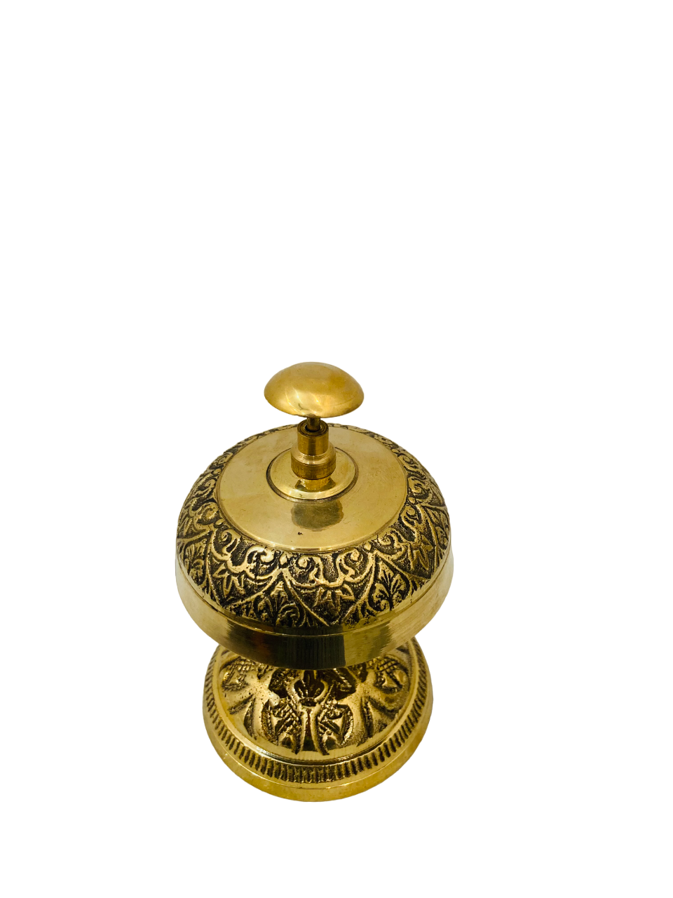 Brass Table Bell - Polished Brass / Puja / Pooja Bell Religious Use Various Sizes Available