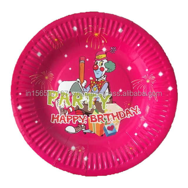 Printed Paper Plates 7 Inches Party Supplies Printed  Plates and Coated Paper Plates  Made in India