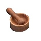 Natural Acacia Wood Mortar and Pestle for Garlic Herb Grinder Handcrafted Crusher Bowl Acacia Mortar & Pestle Bowl