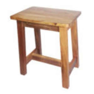 Acacia Wood Natural Wooden Modern Stool Side Table 38 (L) x 25 (W) x 44 (H) cm Size Living Room Farm House Wooden modern Stool