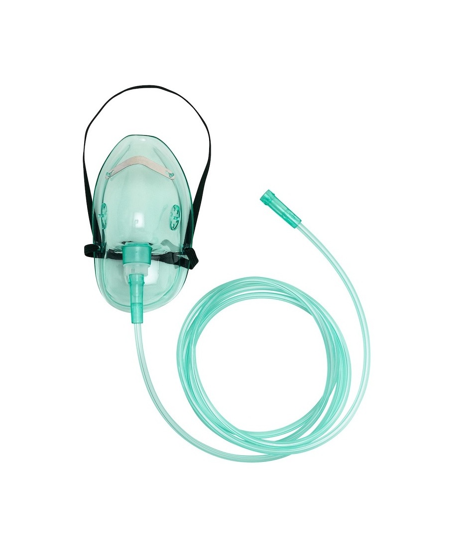 High Concentration Non-Rebreathing Breathing Mask Full Face Oxygen Mask With Tube