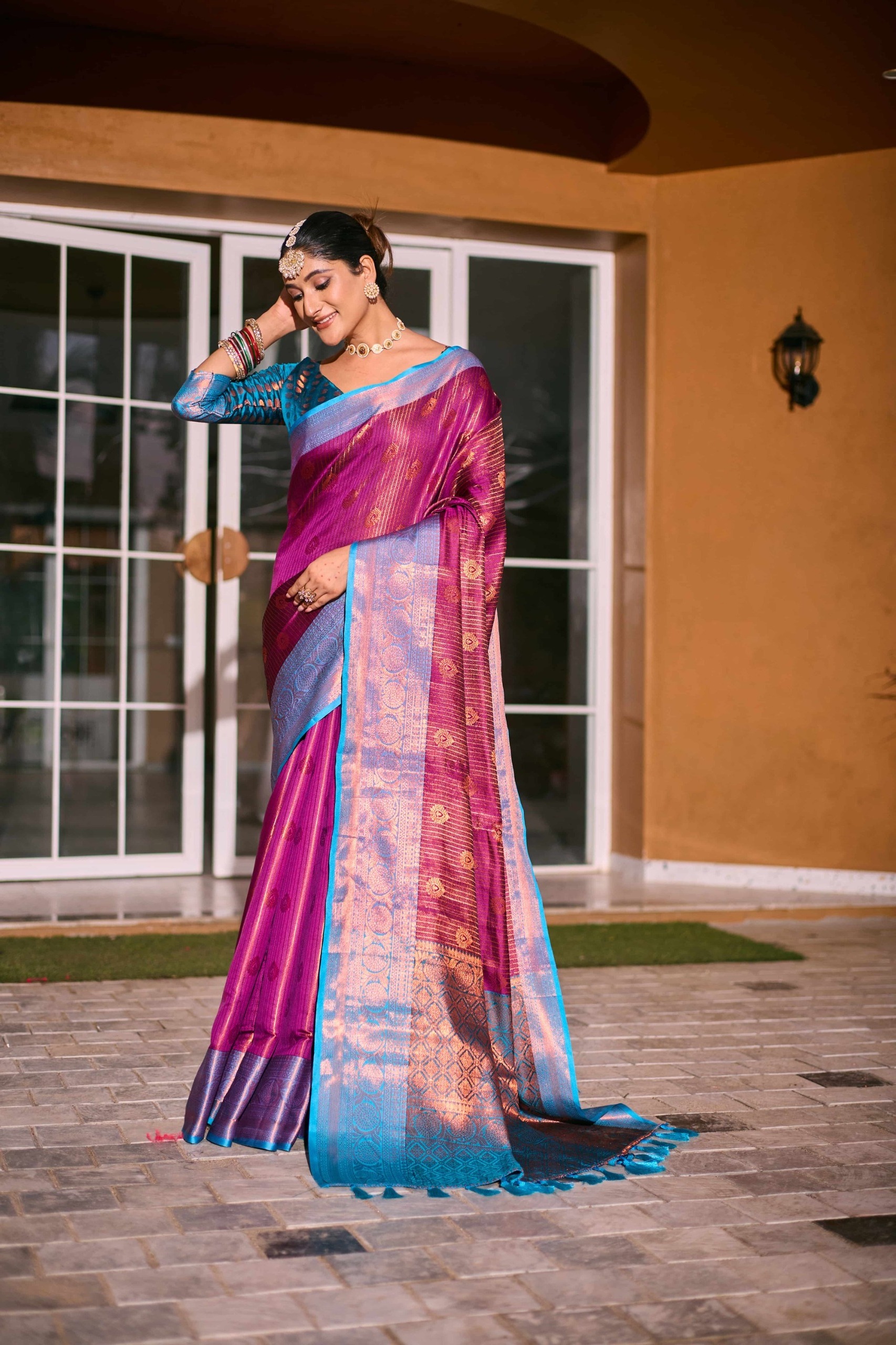 Handloom Kanjivaram Silk Sarees Soft Pure from Indian exporter