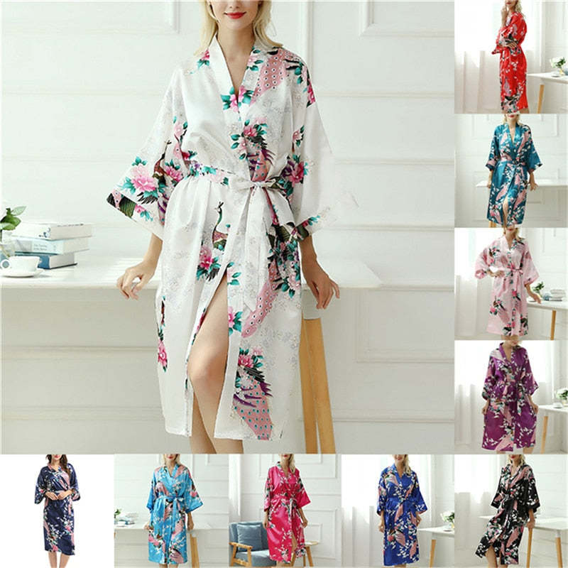 Woman Long Kimonos Wholesale Low Price Kimono Robe Designer Trendy Customized Handmade Women Clothing Kimono Robe