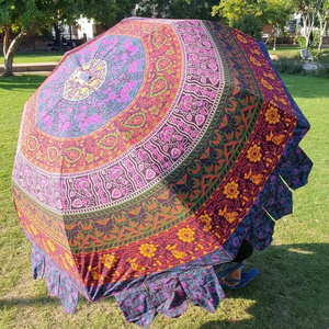 Promotional Outdoor Beach Umbrella Custom Prasol Sun Umbrella Outdoor Beautiful Strong Frame Beach Umbrella Wedding Cotton 50pcs