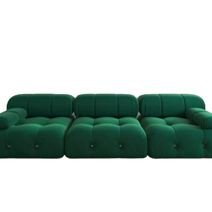 2024 Minimalist modern velvet sofa modular sectional cozy & comfy style convertible dining wholesale sofas