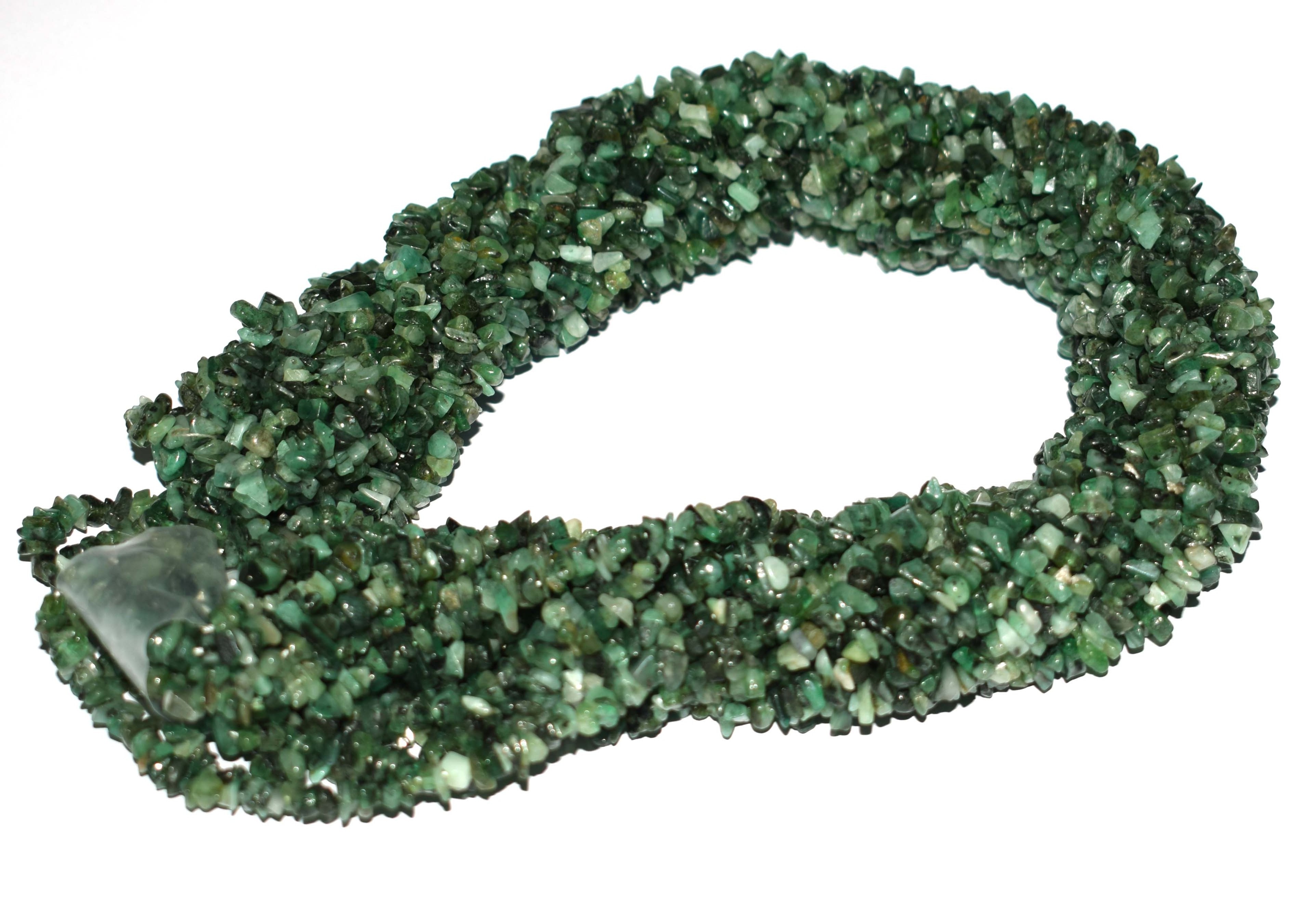 Higher Trending Natural Green Emerald gemstone Beautiful 4-8mm Uncut beads Adorable Long 32inch loose strands for jewelry making