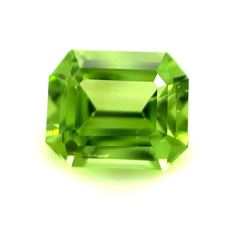 Top Quality Natural Mind Blowing Peridot 2.24ct Apple Green Emerald Cut Peridot Loose Stone Natural Gemstone