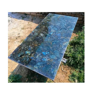 High on Demand Kitchen Counter Labradorite Table Top Slab with Custom Packaging Available at Wholesale Price from India