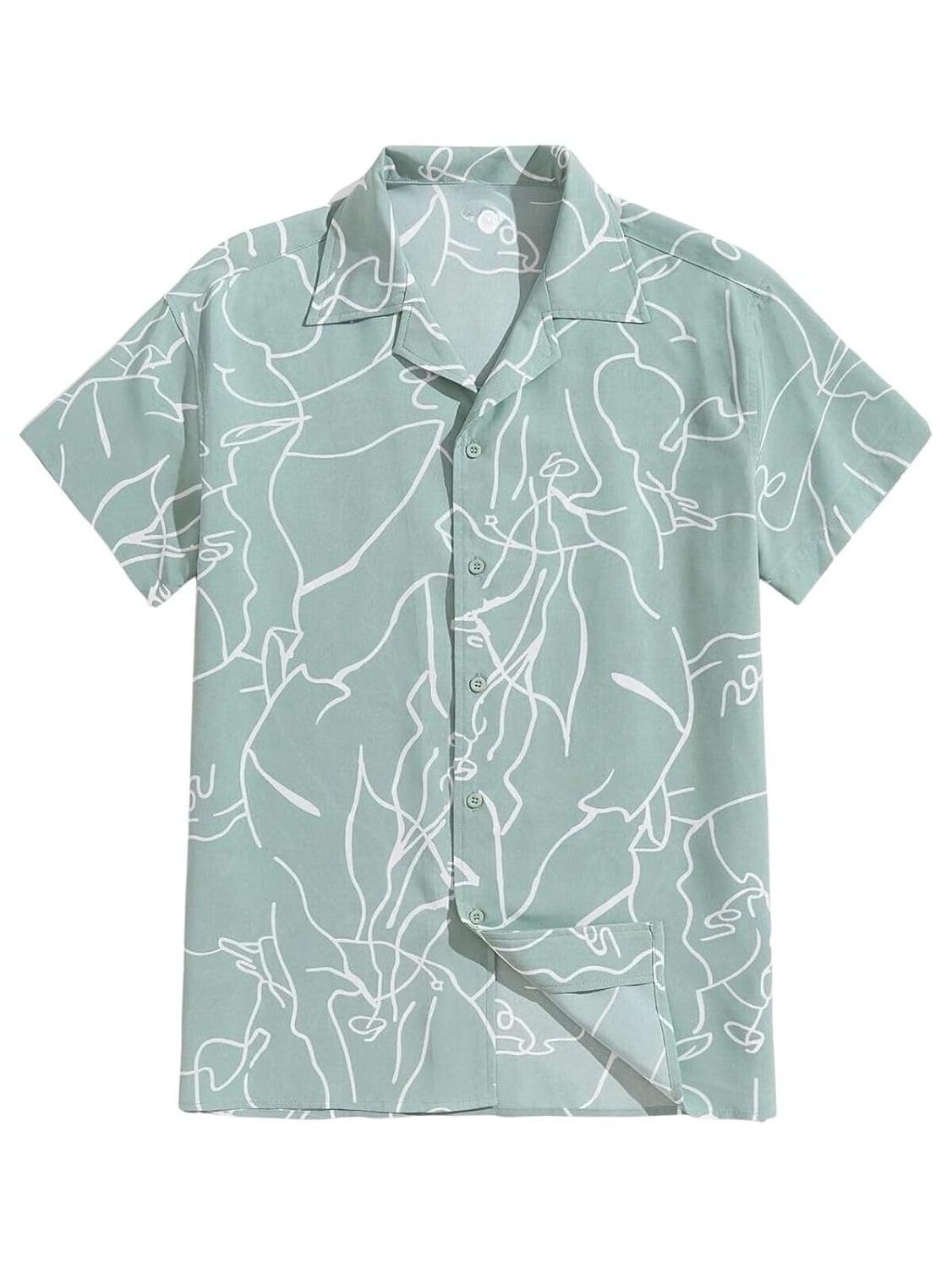 Custom  Printed Shirts  Printing Short Sleeve Beach Hawaiian Shirts For Quick Dry