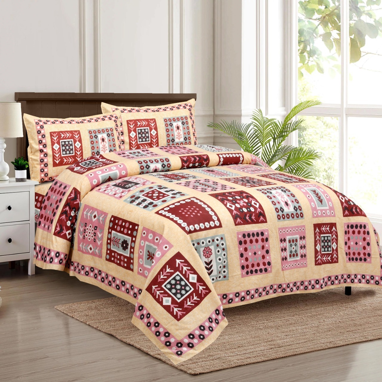 Factory High Quality Luxury Duvet Wholesale 100% Cotton Fashion Beautiful Bedsheet  Set Duvet Cover