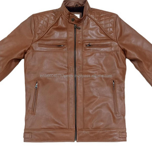 Men Vintage Brown Genuine Leather Jackets New Arrival High Quality Biker Style Outdoor Hiking Royal Look Classic Men's Jackets