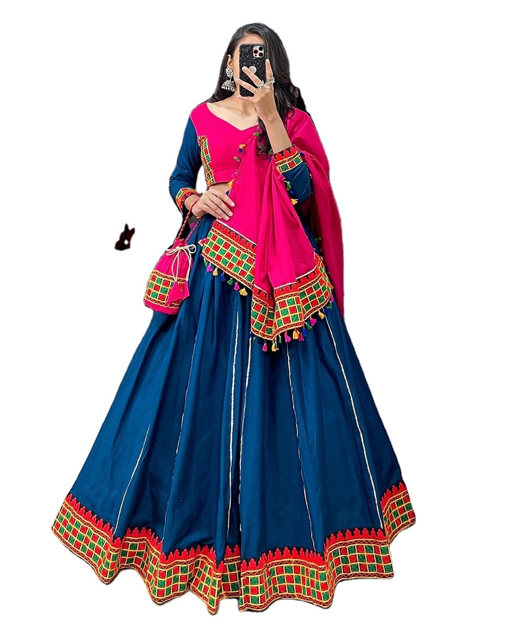 Readymade Traditional Ethnic Indian Pakistani Navratri Wear Designer Stitched Chaniya Choli from Indian Exporter