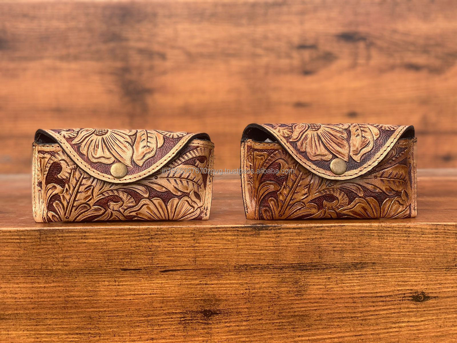 Real Handmade Tooled Leather Custom Sunglasses Cases Leather Belt Glasses Cases Unisex Reading Glasses Engraved Sunglasses Cases