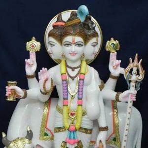 Exclusive Beautiful Indian God Handmade Multicolor Vishnu Statue Standing Sculptures Figurine Statue Statement Pieces Items