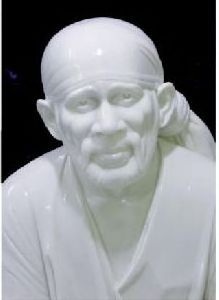 Handmade Handicraft White Makrana Marble God Sai Baba Statue Beautiful Sitting Position Statues at Wholesale Prices Bulk OEM