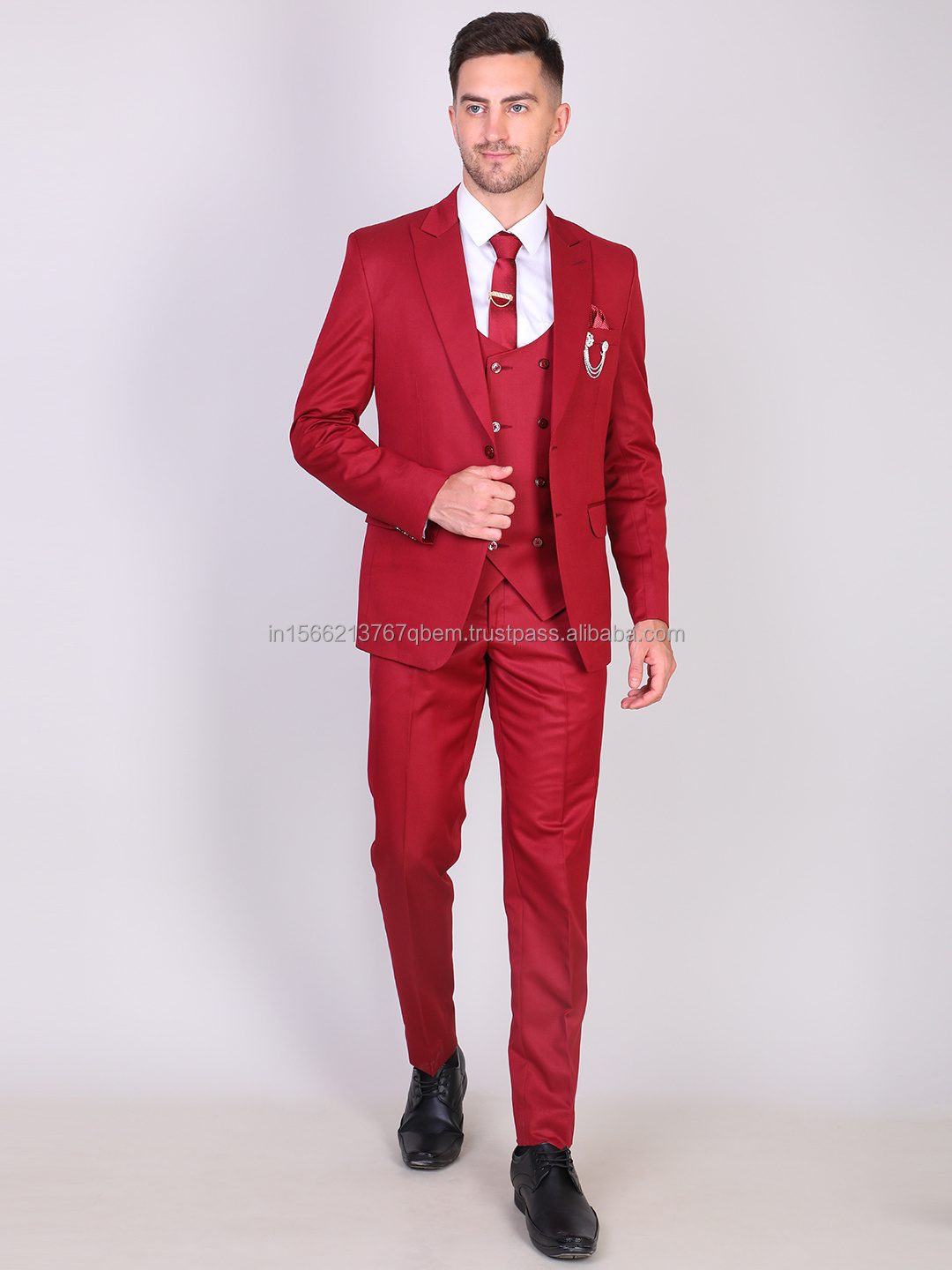 Mens Wedding Suit For Men Costume Homme Three Pieces Coat Pant Official Men'S Slim Fits Suits in wholesale