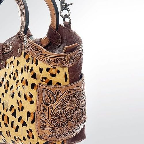 Animal Print Design Cow Leather Tote Bags Western Stylish High Quality Handmade Tooled Carving Purses For Women Hot Selling