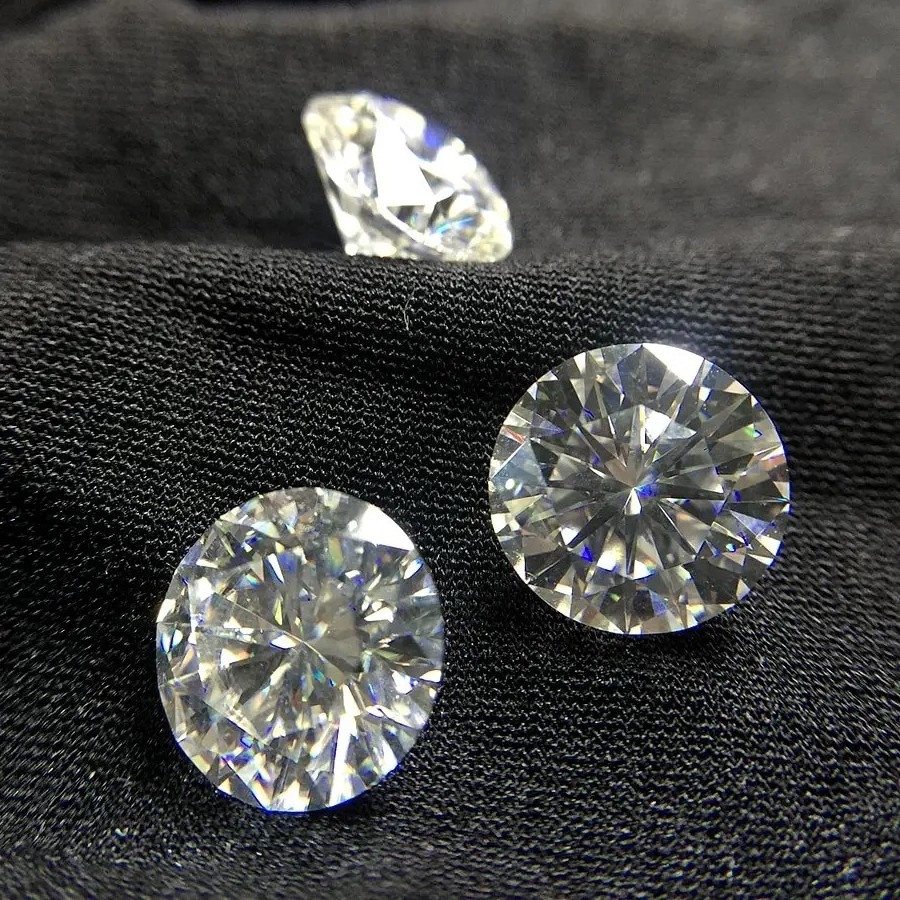 India 0.1-2 Carat Lab Grown Synthetic CVD Lab Diamond White DEF Round HPHT Lab Grown Diamond Wholesale Price