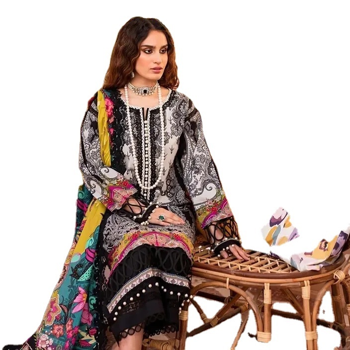 Designer Partywear Suit Pakistani Style Salwar Kameez with Heavy embroidery work Dress with Dupatta