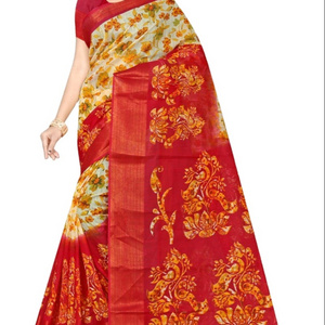 custom made brocade  sarees made from pure cotton  fabrics for making women's clothing in saree