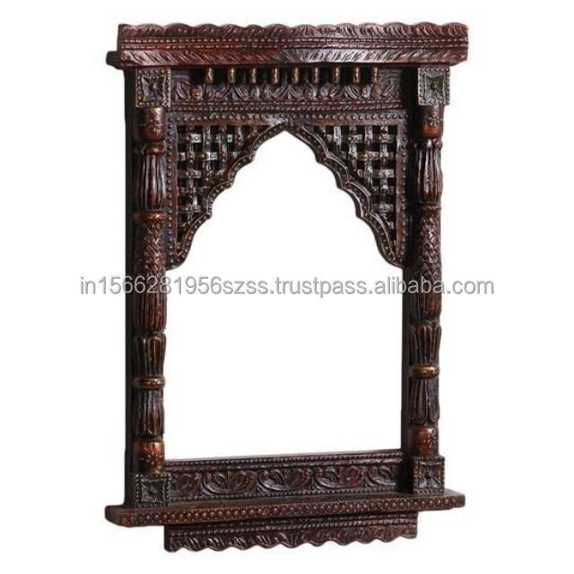 luxury Best Quality Jharokha brown collection  Home Living Room Decoration Wooden carving natural Wood Furniture