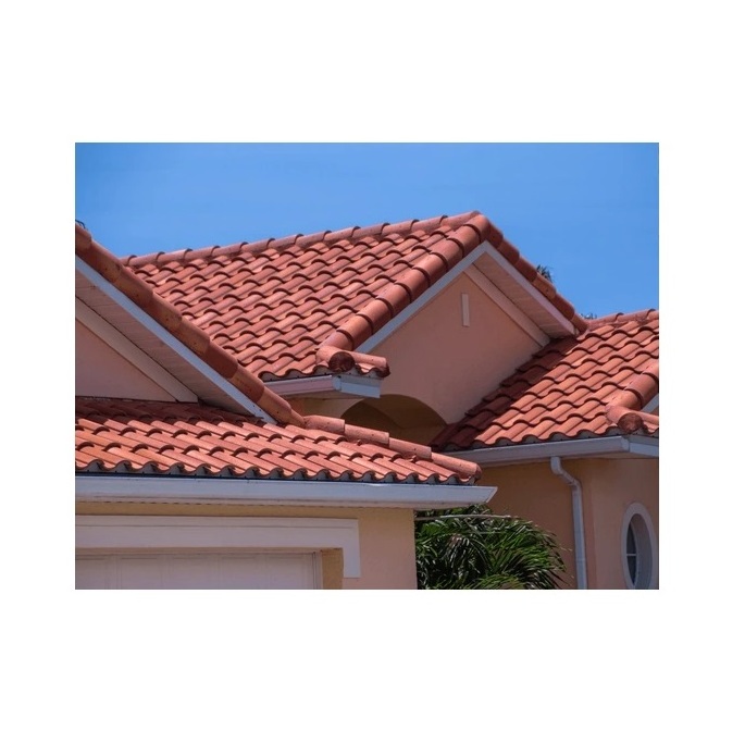 Hot Sale Color Coated Concrete Roof Tile Eco Friendly Outdoor Roofing Tiles from Indian Exporter and Manufacturer