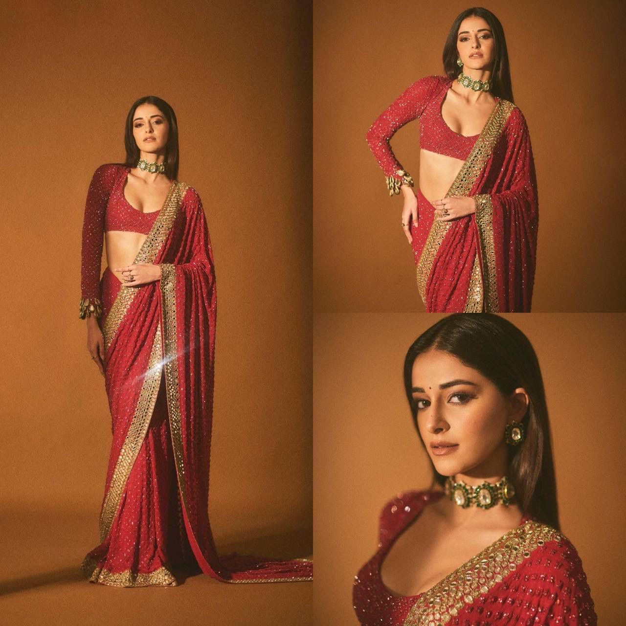 Presenting Our Super Hit Latest Saree Collection in 2 Co lours Premium Organza Silk and Diamond Work in saree with blouse