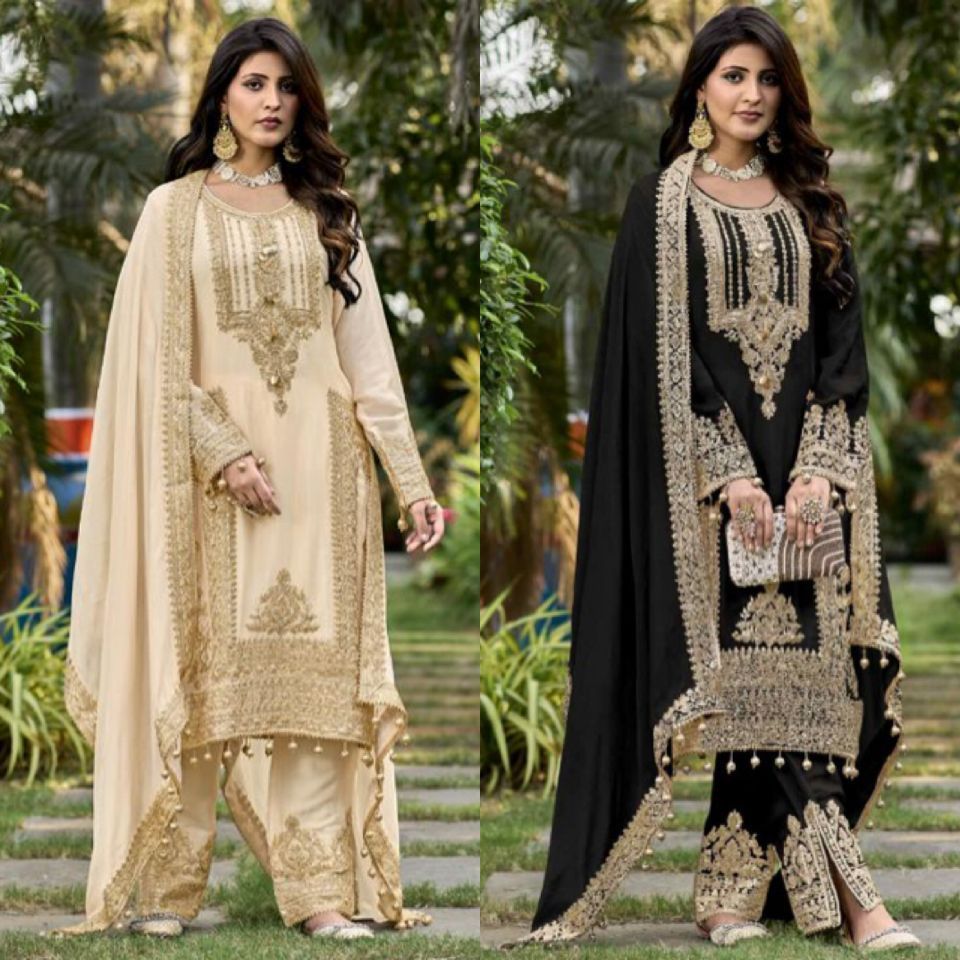 Designer Party Wear Look Top-Dupatta and Fully Bottom Heavy Viscose Velvet Designer Salwar Kameez