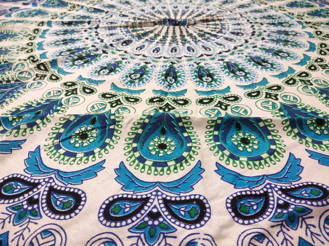 Tapestry Mandala Round Table Runner Traditional Cotton Table Mat And Cover For Wedding Floral design Beach Throw Yoga Mat