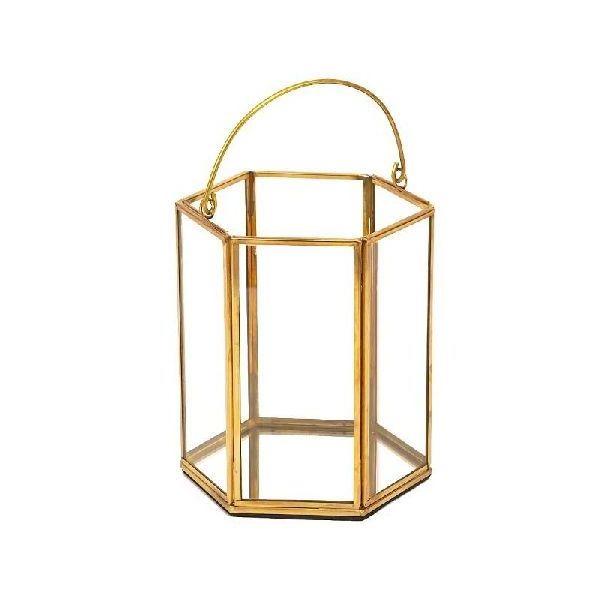 Classic Design Decor Glass Silver Gold Candle Holder Stainless Steel Cheap Decorative Hanging Candle Mini Lanterns