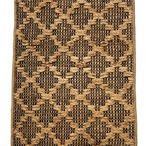 Premium Quality Jute Material Latest Trendy Design Embroidered Style Carpet & Rugs Rectangle Shape Outdoor Rug for Home Hotel