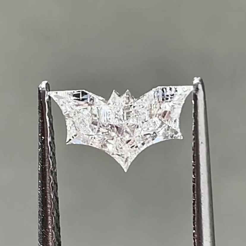 2.00 Ct Polished Bat Shape Labgrown Diamond, Unique Shape HPHT-CVD Diamond Jewelry Loose Diamonds Her Gift Something New