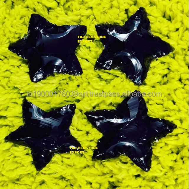 Wholesale Natural Crystal Craft Natural Stone Black Obsidian Hunting Flint Cheap Arrow Arrowheads For Sale