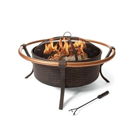 Copper Fire Pit With Lid Poker Stand Customized Size And Shape Copper Fire Pit At Competitive Prices