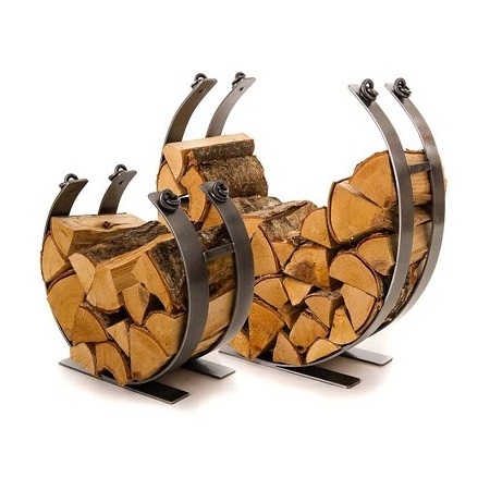 Solid Iron Black Color Log Rack With 3 Fire Tools Brush Poker Fireplace Accessories At Affordable Price