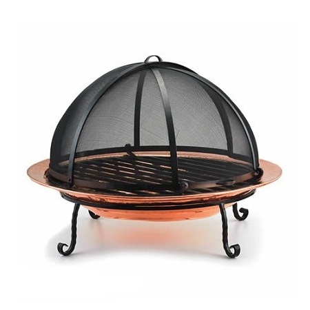 Exclusive Quality Hammered Pure Copper Fire Pit With Cast Iron Stand For Outdoor Places Fire Pit At Affordable Price