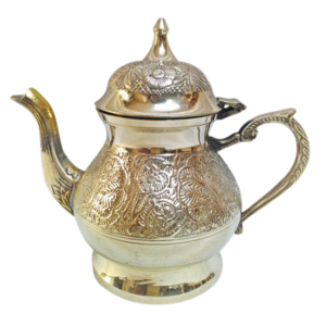 Embossed Design Brass Tea Coffee Pot With Finest Quality Wedding And Restaurant Serving Tea Coffee Pot