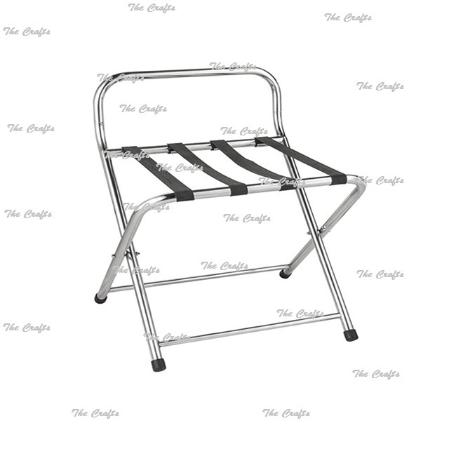 Superior Quality Luggage Stand Metal Silver Color Suitcase Luggage Rack For Home Hotel And Restaurant Usage