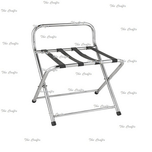 Superior Quality Luggage Stand Metal Silver Color Suitcase Luggage Rack For Home Hotel And Restaurant Usage