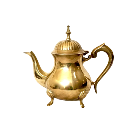 Embossed Design Brass Tea Coffee Pot With Finest Quality Wedding And Restaurant Serving Tea Coffee Pot