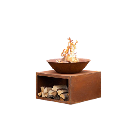 Copper Fire Pit With Iron Stand Best Quality Large Size Customized Shape Fire Pits For Wood Burning Fire Pit