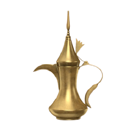 Arabian Design Brass Gold Color Coffee Tea Pot Dallah For Hotel And Restaurant Serving Dallah Pot In India